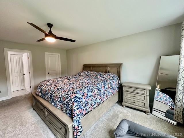 7 Pimlico Rd, Wolcott, CT 06716 - bedroom featuring light carpet and a ceiling fan