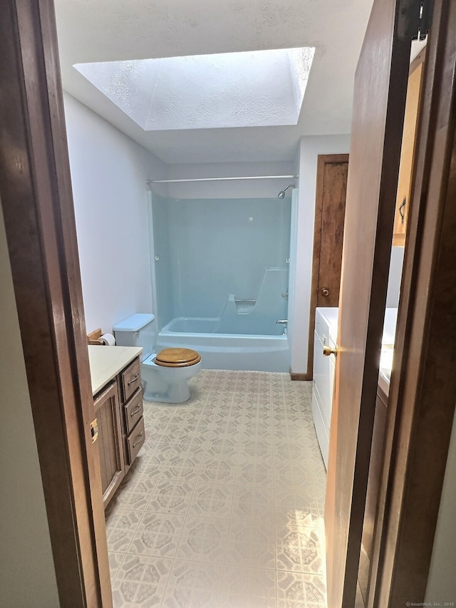 23 Westerly Dr, Enfield, CT 06082 - full bathroom with a skylight, washtub / shower combination, and vanity
