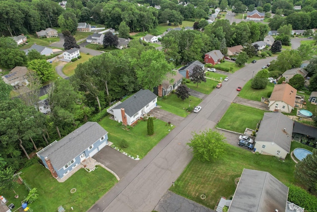 90 Haddad Rd, Waterbury, CT 06708 - aerial view of property and surrounding area featuring nearby suburban area and a tree filled landscape