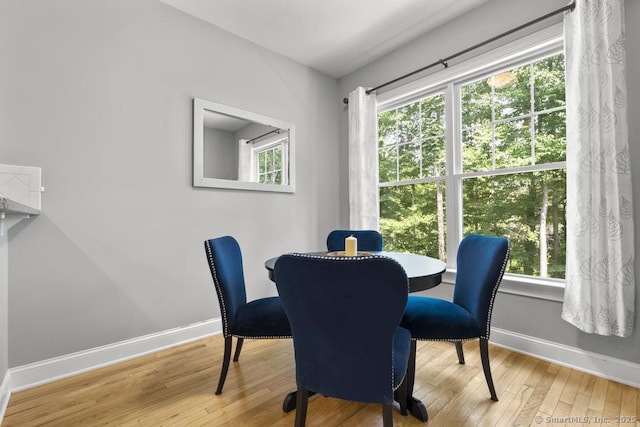47 Bradford Walk Unit 47, Farmington, CT 06032 - dining space featuring hardwood / wood-style flooring and baseboards
