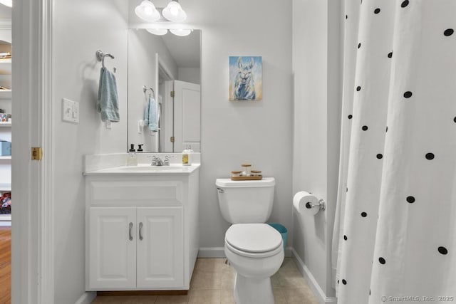 47 Bradford Walk Unit 47, Farmington, CT 06032 - bathroom with vanity, tile patterned floors, and a shower with shower curtain