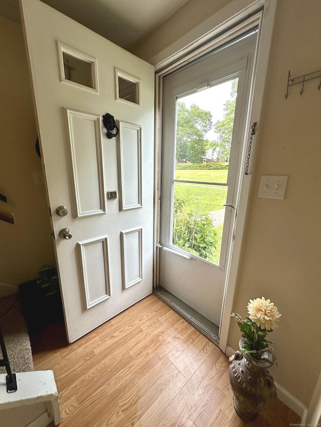 14 Lakeside Dr Unit Q, Ledyard, CT 06339 - entryway featuring plenty of natural light and light wood-style flooring