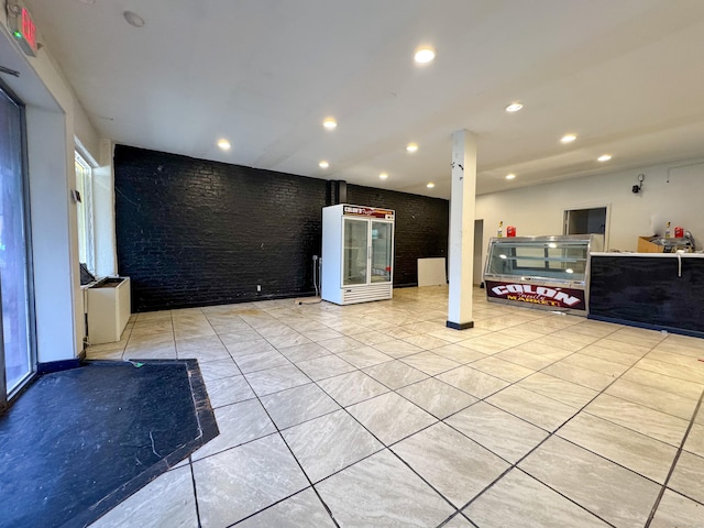 1485 Corbin Ave, New Britain, CT 06053 - common area with brick wall and recessed lighting