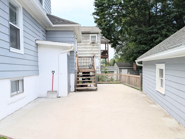 18 Victory St, Bridgeport, CT 06606 - view of patio / terrace featuring stairway