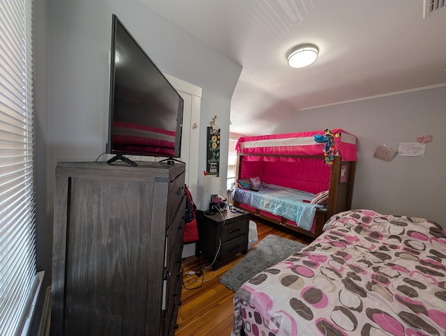 18 Victory St, Bridgeport, CT 06606 - bedroom with wood finished floors and vaulted ceiling
