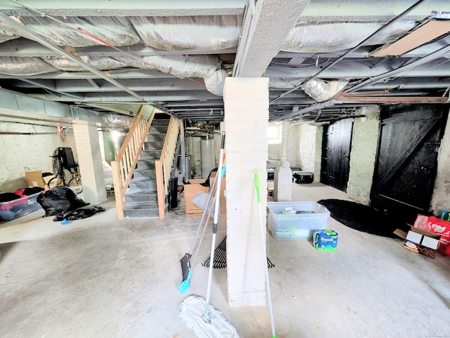 18 Victory St, Bridgeport, CT 06606 - unfinished basement featuring stairway