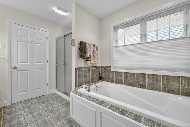 16 Spinnaker Dr Unit 16, East Lyme, CT 06357 - full bathroom featuring a garden tub and a shower stall