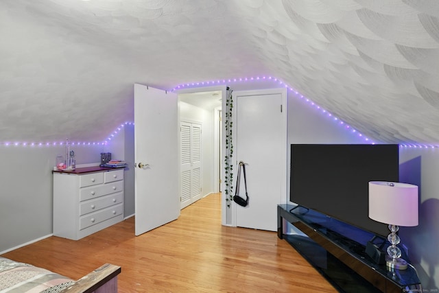17 Wilstar Cir, Enfield, CT 06082 - bedroom with lofted ceiling and light wood-style flooring
