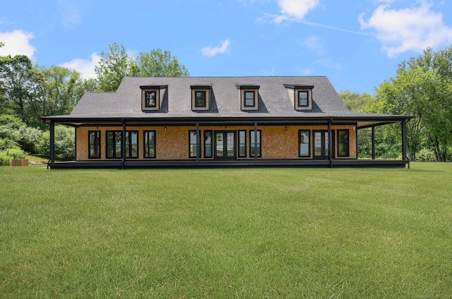 30 Tyrone Rd, Pomfret, CT 06259 - back of house featuring a lawn and roof with shingles
