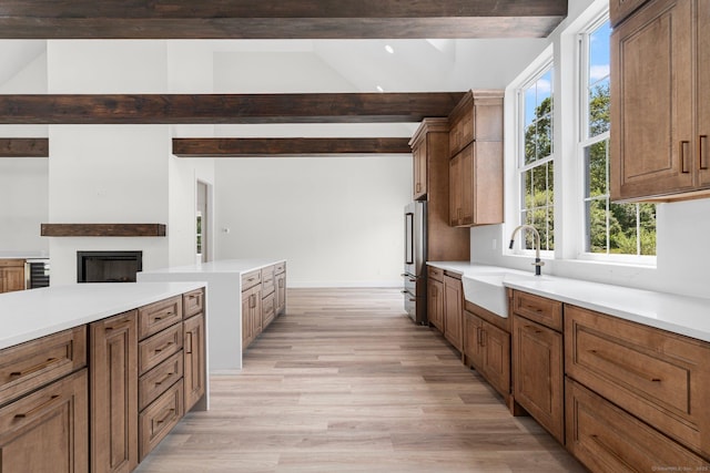 30 Tyrone Rd, Pomfret, CT 06259 - kitchen with light wood-style floors, healthy amount of natural light, light countertops, and recessed lighting