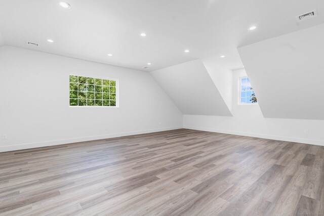 30 Tyrone Rd, Pomfret, CT 06259 - additional living space featuring recessed lighting, wood finished floors, and vaulted ceiling
