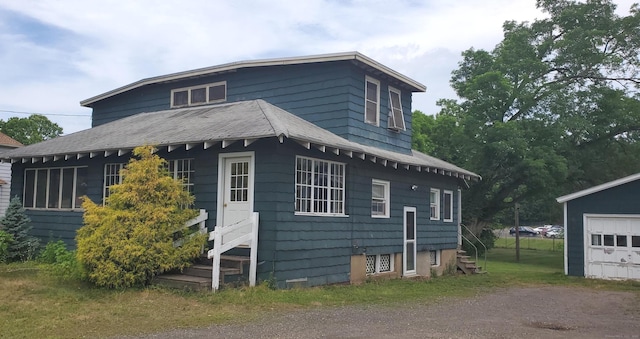 127 S Main St, East Windsor, CT 06088 - view of front of house featuring a shingled roof, entry steps, and driveway