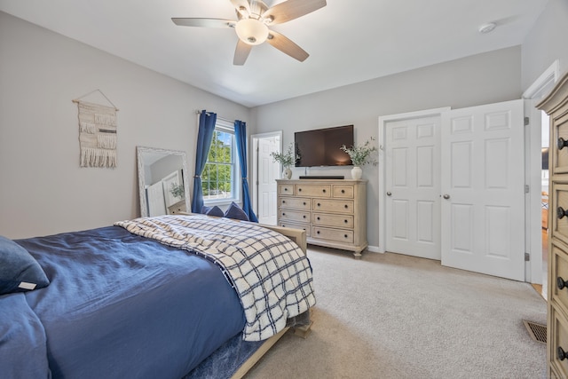 105 Hidden Pines Cir, Meriden, CT 06451 - carpeted bedroom featuring ceiling fan
