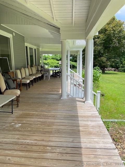 2 Judd Ave, Bethel, CT 06801 - porch featuring a lawn