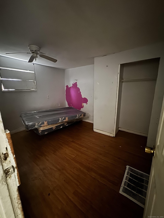 74 Fillmore St, New Haven, CT 06513 - bedroom featuring wood finished floors and ceiling fan