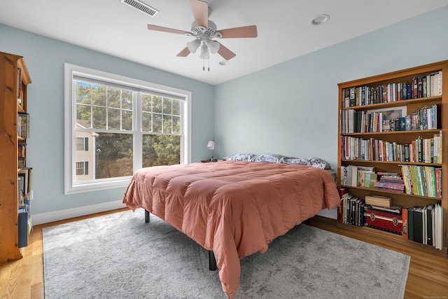 41 Palmer St Unit 20, Norwich, CT 06360 - bedroom featuring light wood-style floors and a ceiling fan