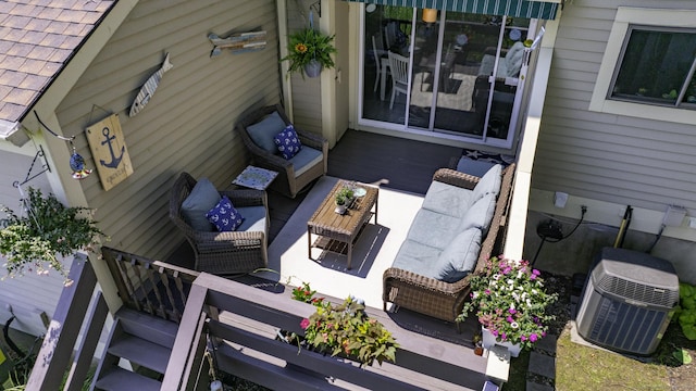 143 Sandy Point Rd Unit 143, Old Saybrook, CT 06475 - view of patio with an outdoor hangout area