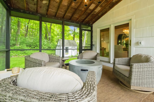 59 Flint Ridge Rd, Monroe, CT 06468 - sunroom featuring lofted ceiling