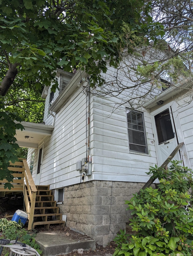 10 Staples St, Danbury, CT 06810 - view of side of property featuring stairway