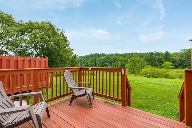 11 Fawn Rdg, Woodstock, CT 06281 - deck featuring a lawn and a wooded view