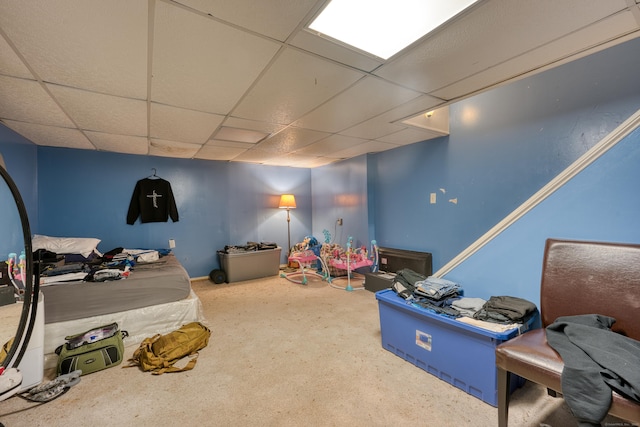 560 Yale Ave Unit 209, Meriden, CT 06450 - game room with a paneled ceiling and carpet flooring