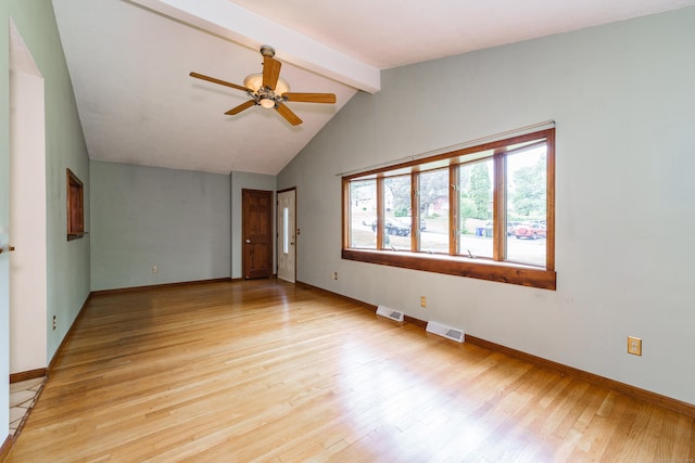 10 Thomas St, Windsor Locks, CT 06096 - unfurnished room with light wood-style floors and a ceiling fan