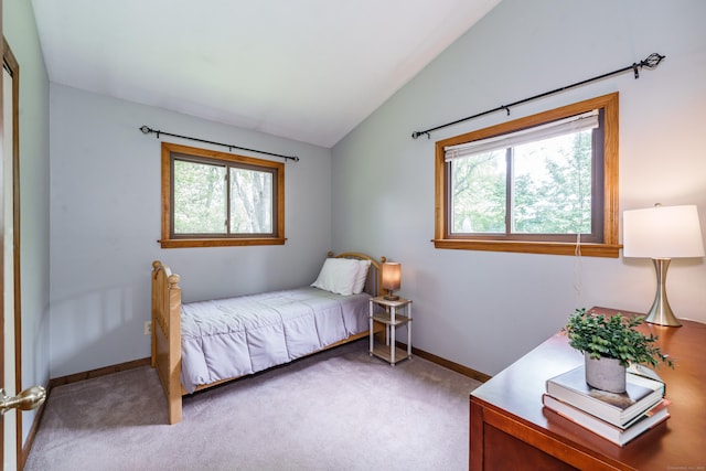 10 Thomas St, Windsor Locks, CT 06096 - carpeted bedroom with vaulted ceiling and baseboards