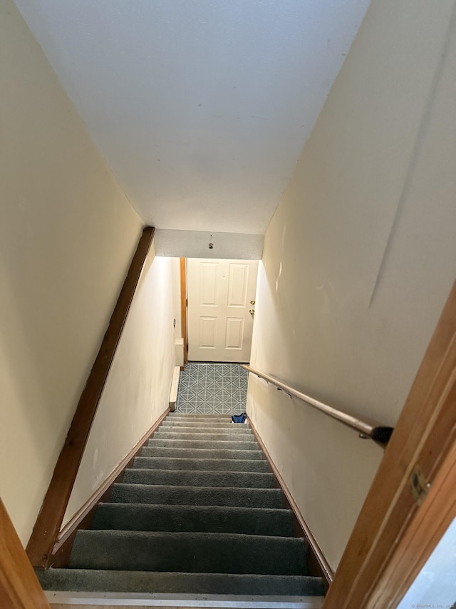 531 Meriden Rd Unit 2, Waterbury, CT 06705 - staircase featuring carpet