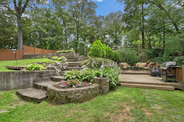 8 Gillies Ln, Norwalk, CT 06854 - view of yard featuring a deck