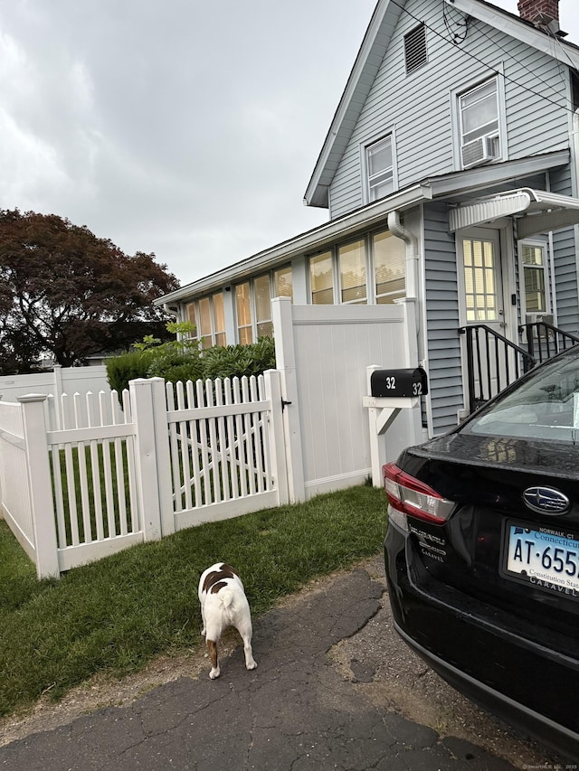 32 S St, Norwalk, CT 06854 - view of front of house with a chimney