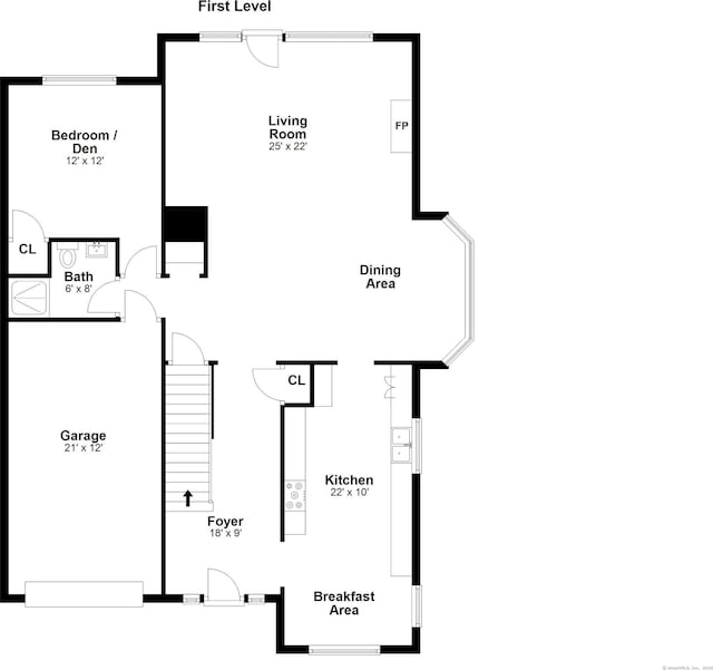 21 Lakeview Ave Unit 21, New Canaan, CT 06840 - view of floor plan / room layout