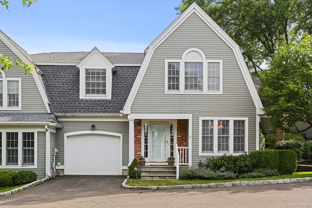 21 Lakeview Ave Unit 21, New Canaan, CT 06840 - dutch colonial with roof with shingles, a gambrel roof, and asphalt driveway