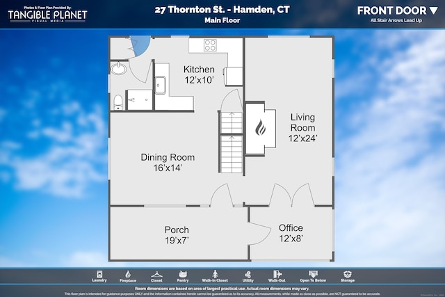 27 Thornton St, Hamden, CT 06517 - view of property floor plan