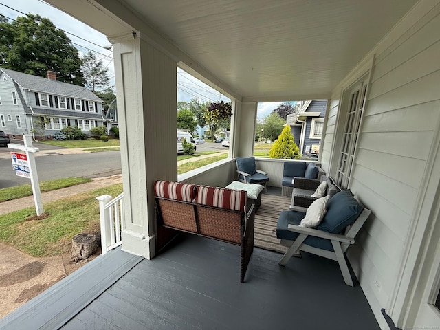 27 Thornton St, Hamden, CT 06517 - porch with an outdoor hangout area