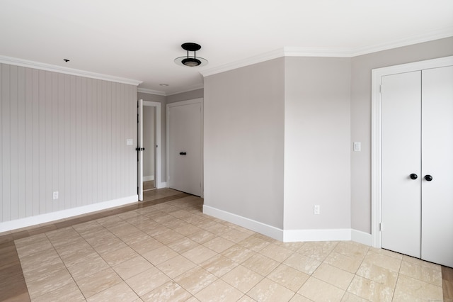 104 N St Apt 803, Stamford, CT 06902 - unfurnished room featuring ornamental molding and baseboards