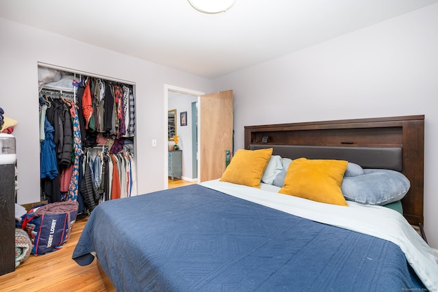 610 S Elm St, Wallingford, CT 06492 - bedroom featuring wood finished floors and a closet