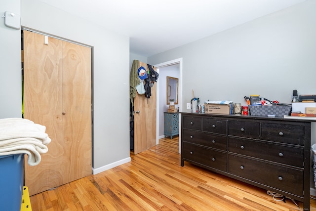 610 S Elm St, Wallingford, CT 06492 - bedroom featuring light wood-style flooring and a closet