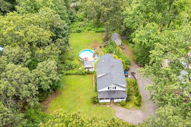 610 S Elm St, Wallingford, CT 06492 - aerial view of property and surrounding area with a pool
