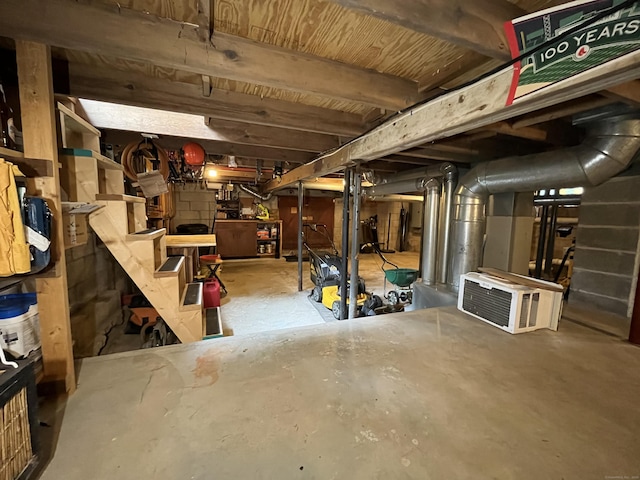 23 Little Bunggee Hill Rd, Woodstock, CT 06282 - unfinished below grade area featuring stairs