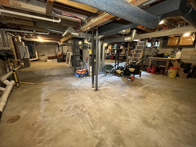 23 Little Bunggee Hill Rd, Woodstock, CT 06282 - view of unfinished basement