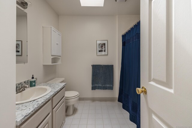 111 Nicole Dr, Milford, CT 06460 - full bath with vanity, tile patterned floors, and curtained shower