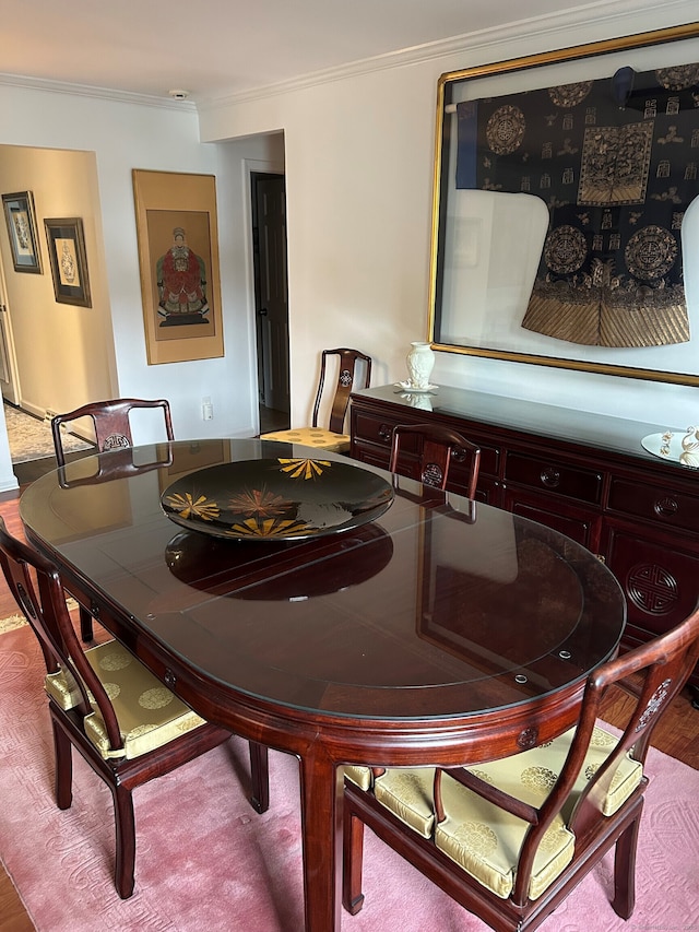 210 Jamestown Rd Unit 210, Stratford, CT 06614 - dining area featuring crown molding and wood finished floors