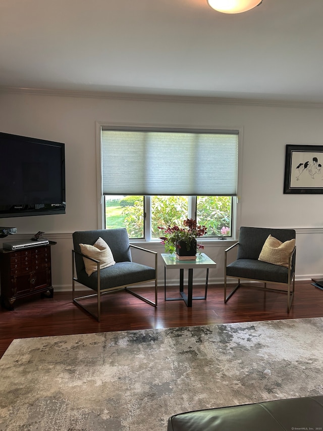 210 Jamestown Rd Unit 210, Stratford, CT 06614 - living room with ornamental molding and wood finished floors