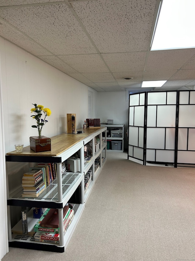 210 Jamestown Rd Unit 210, Stratford, CT 06614 - interior space with carpet flooring and a drop ceiling