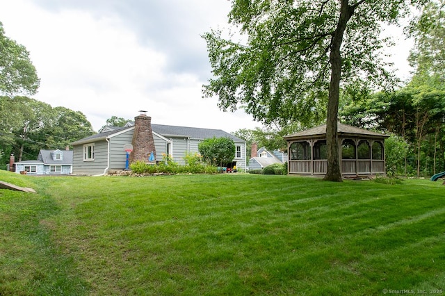 24 Dogwood Ln, Shelton, CT 06484 - view of grassy yard featuring a gazebo