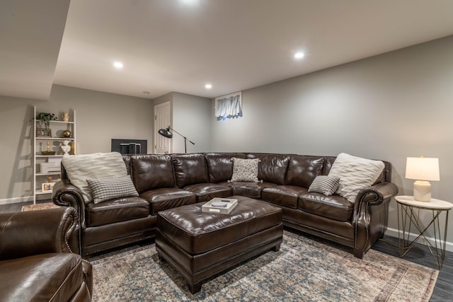 129 Clark Gates Rd, East Haddam, CT 06469 - living area with baseboards and recessed lighting