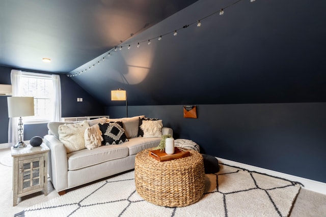 129 Clark Gates Rd, East Haddam, CT 06469 - carpeted cinema room featuring vaulted ceiling and a wall unit AC