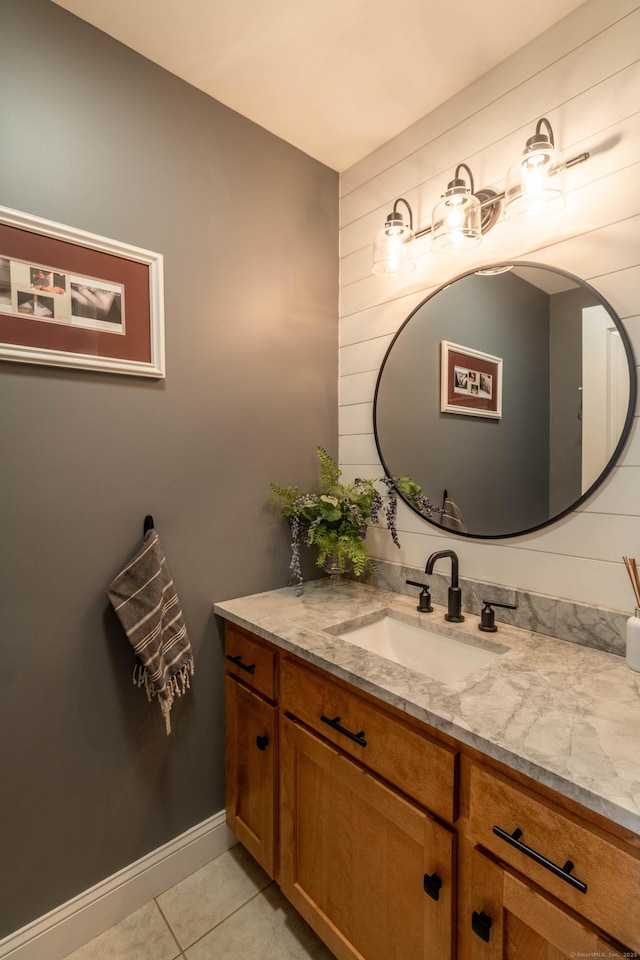 129 Clark Gates Rd, East Haddam, CT 06469 - bathroom with vanity and tile patterned floors