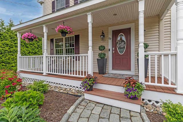 129 Clark Gates Rd, East Haddam, CT 06469 - property entrance with covered porch
