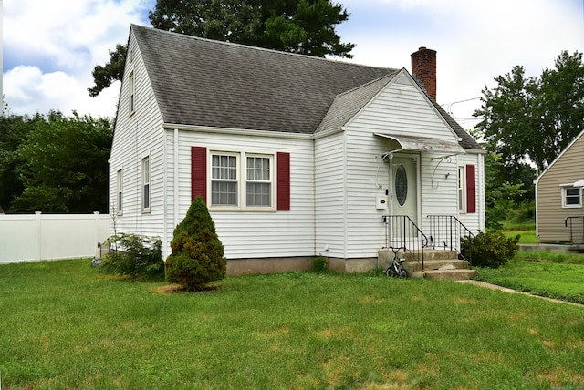30 Foxcroft Dr, Manchester, CT 06040 - view of front of home with a chimney and a shingled roof